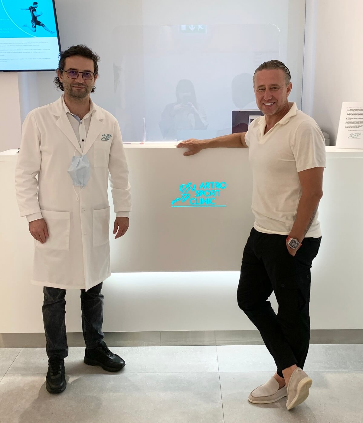 Dr. Ion Bogdan Codorean și Laurentiu Reghecampf
