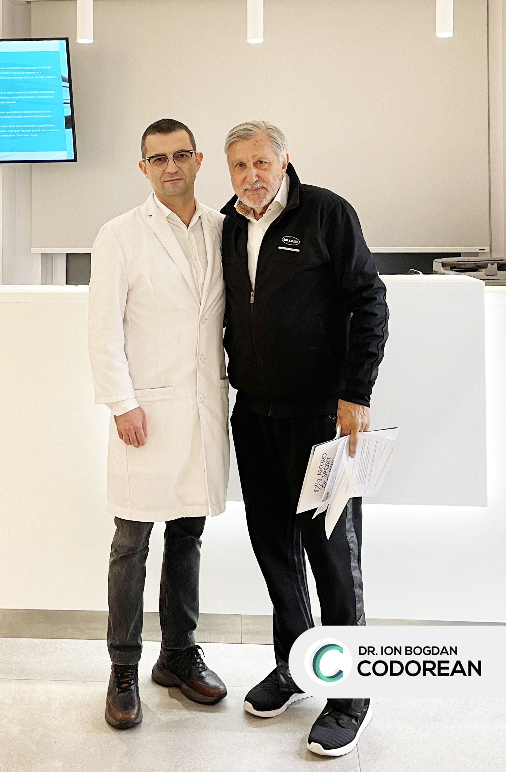 Dr. Ion Bogdan Codorean și Ilie Năstase